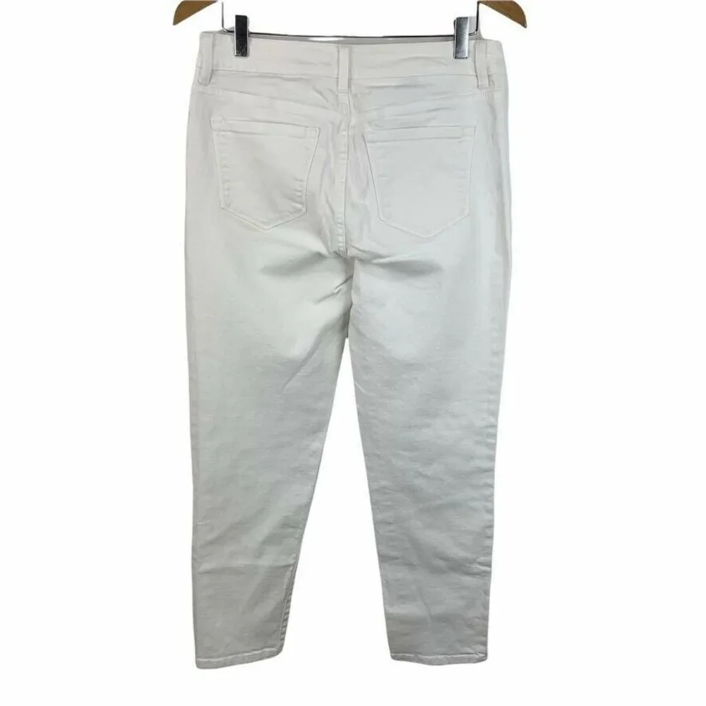 NYDJ White Jeans Lift Tuck Technology Not Your Daughter's Jeans Cotton‎ Blend 6
